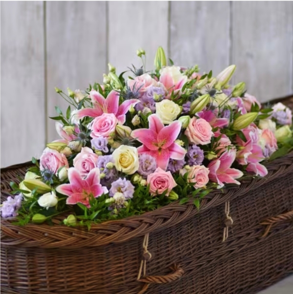 Pink Casket Spray